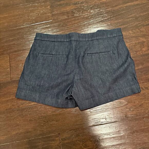 Banana Republic Shorts Blue Chambray Size 27 4 Petite 4P Button Sailor NWT - Picture 8 of 14
